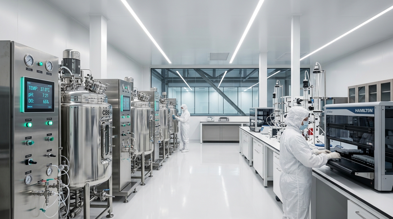 High-Tech Bioreactor Cleanroom Facility